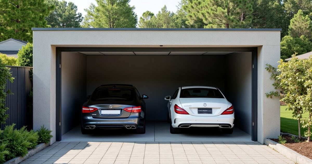Dimensions parfaites pour un garage moderne adapté aux voitures contemporaines