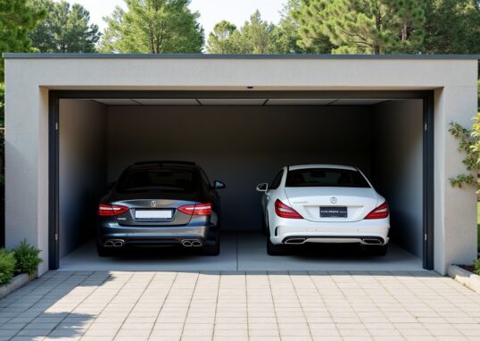Dimensions parfaites pour un garage moderne adapté aux voitures contemporaines