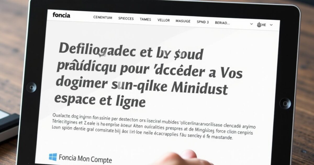 Foncia Mon Compte : Guide Pratique pour Accéder à Vos Documents et Gérer Votre Espace en Ligne