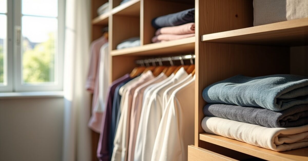 Rangement des vêtements : Astuces ingénieuses pour maximiser l’espace chez vous